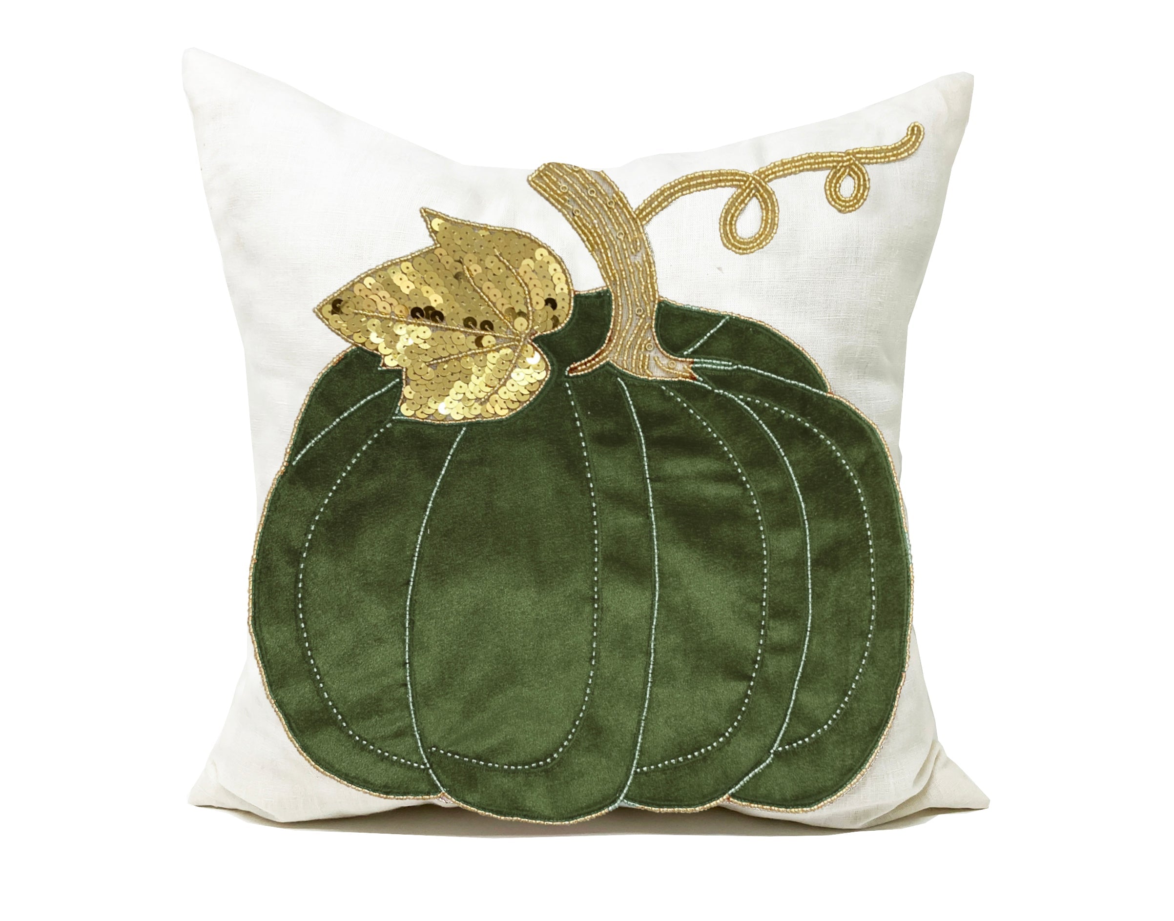 Light Gray Pumpkin Pillow Case