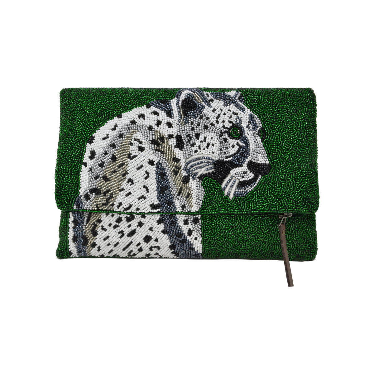 Leopard Beaded Purse