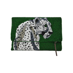 Leopard Beaded Purse