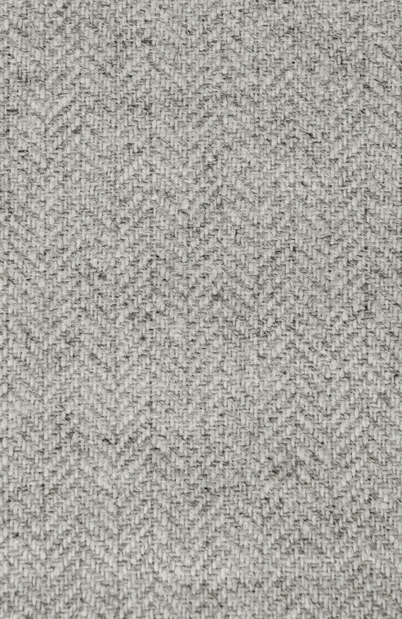 Gray Chevron Wool Curtains, Herringbone Drapes
