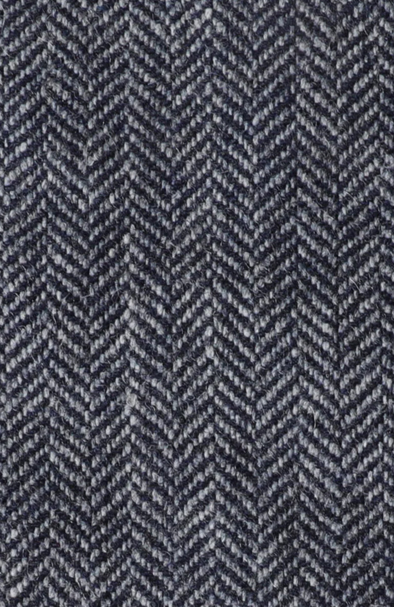 Gray Chevron Wool Curtains, Herringbone Drapes