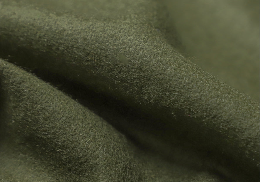 Gray Wool Curtains, Leather Ties and Trim Curtains
