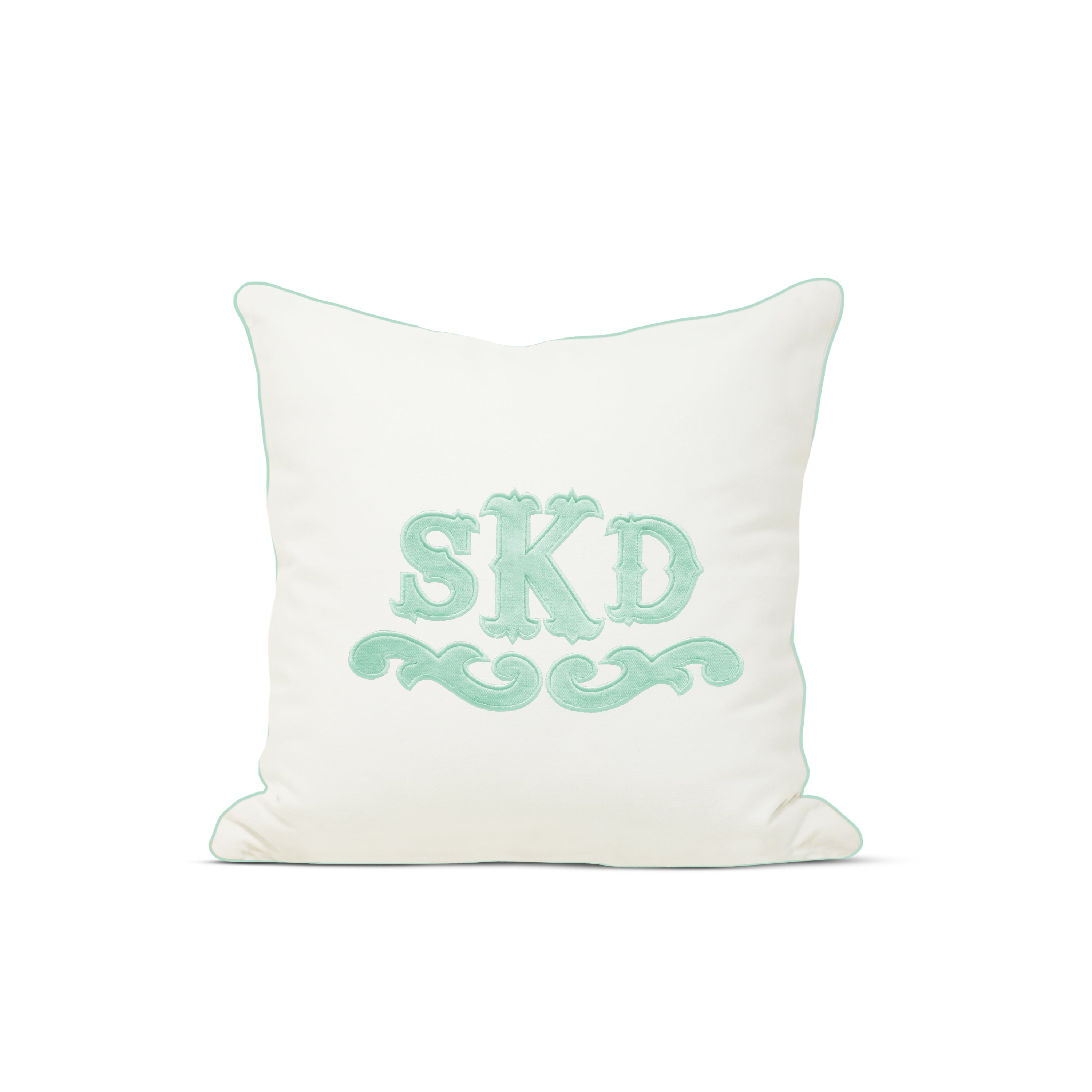 Applique Monogram Pillow Cover