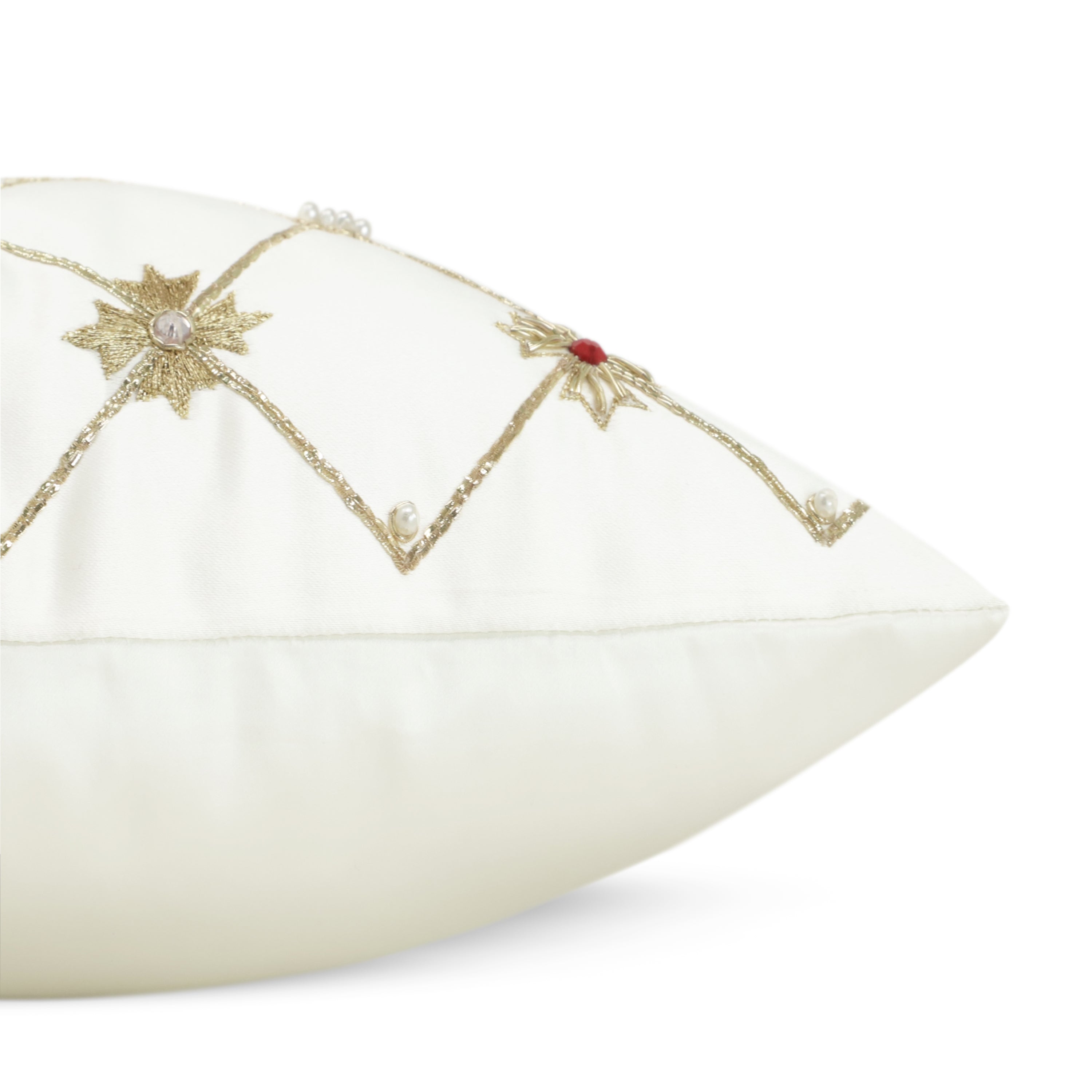 Gilded Elegance Christmas Pillow Cover