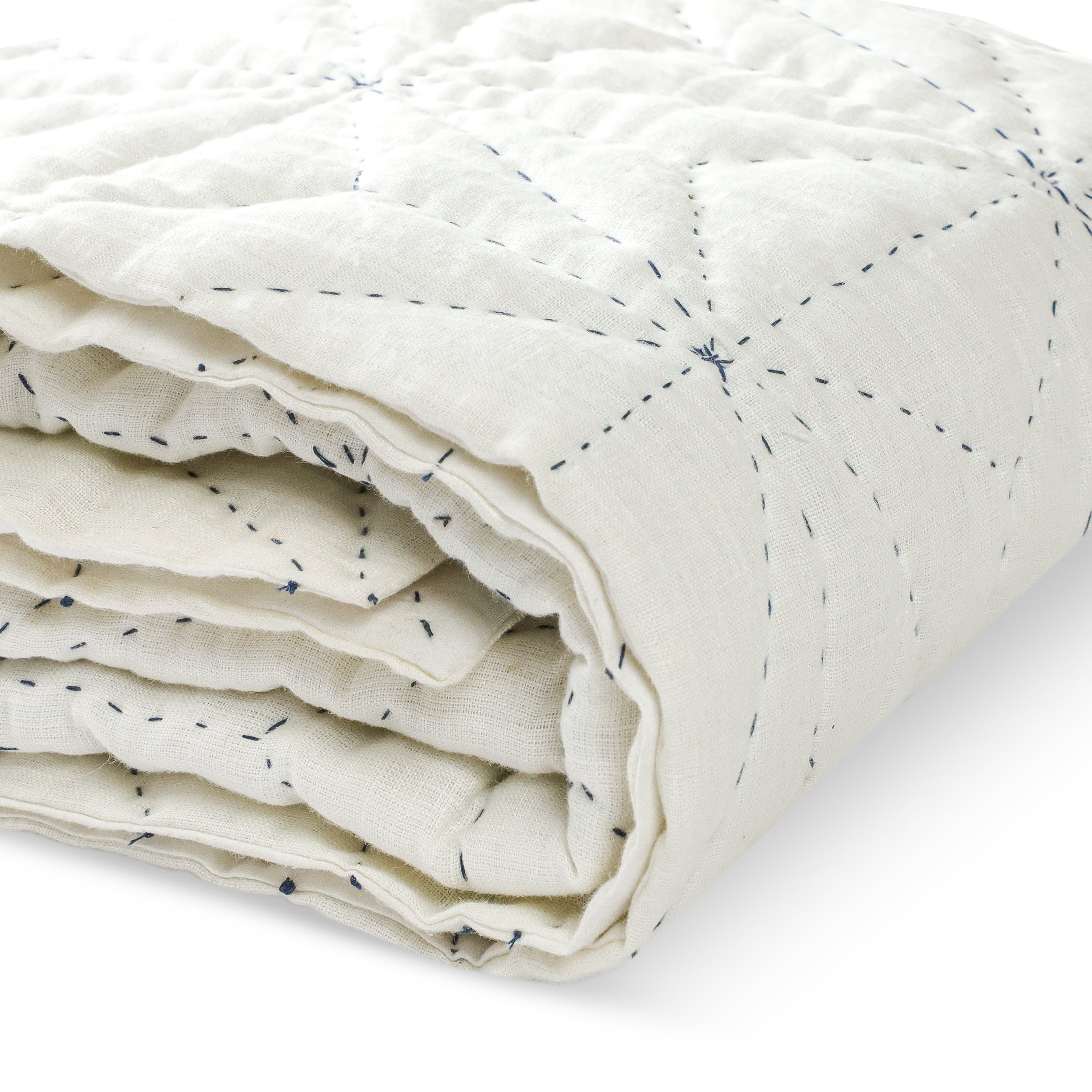 Custom Made Star Quilt All Year Round Cotton Kids Quilt -  Coverlet