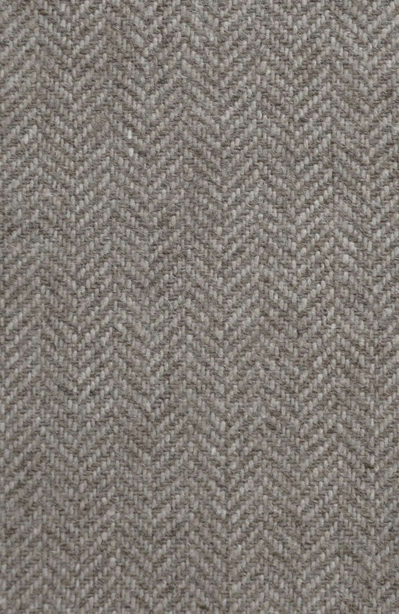 Gray Chevron Wool Curtains, Herringbone Drapes