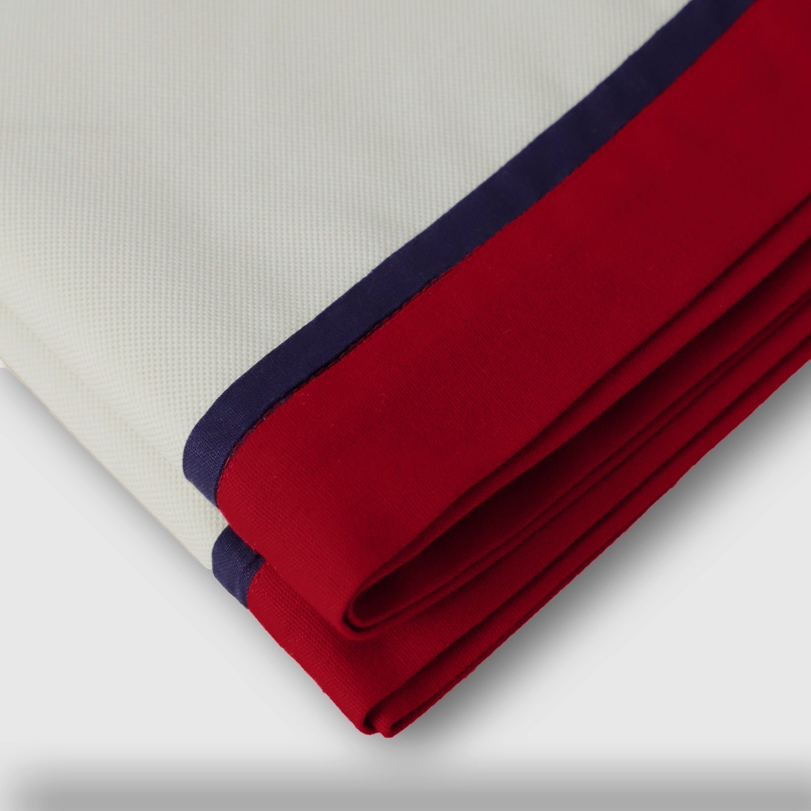 Ivory Table Runner With Custom Border | Elegant Table Decor