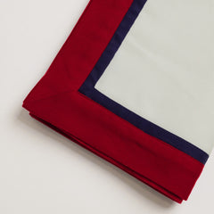 Ivory Table Runner With Custom Border | Elegant Table Decor