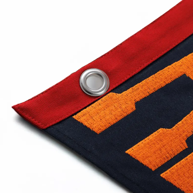 Custom Embroidered Pennant Flag - Name, State, or College Décor