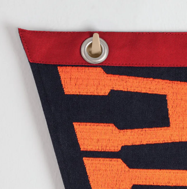 Custom Embroidered Pennant Flag - Name, State, or College Décor
