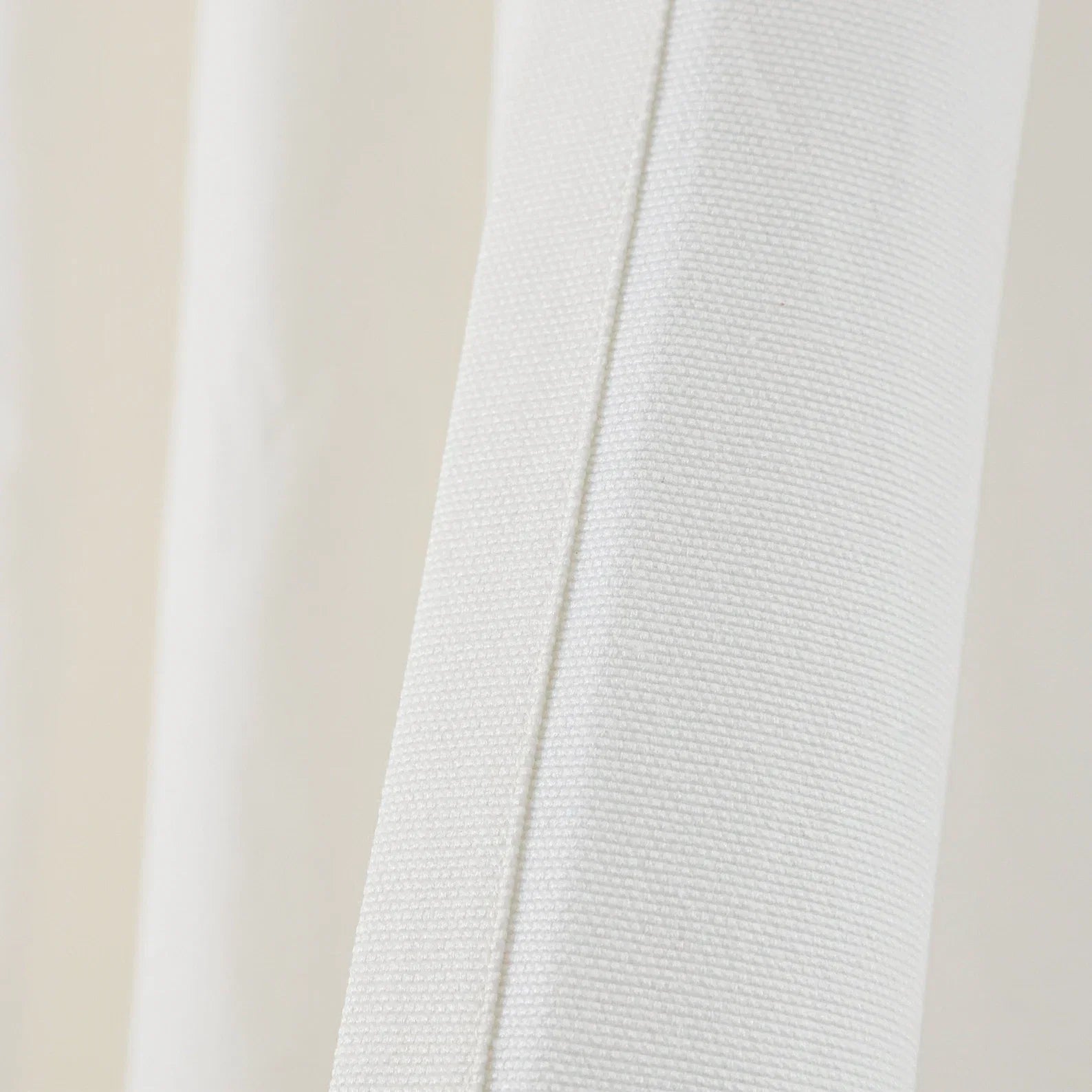 Custom Monogram Shower Curtain Ivory Black Trim | Luxury Bathroom Curtain for Homes, Hotels & Spas