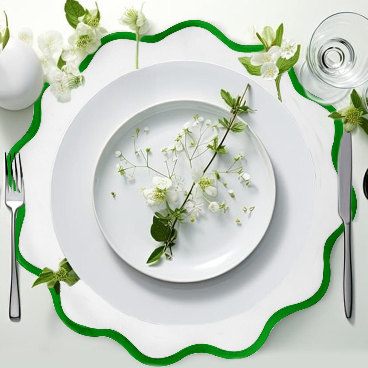Custom Made Ripple Edge Placemats for Modern Tables