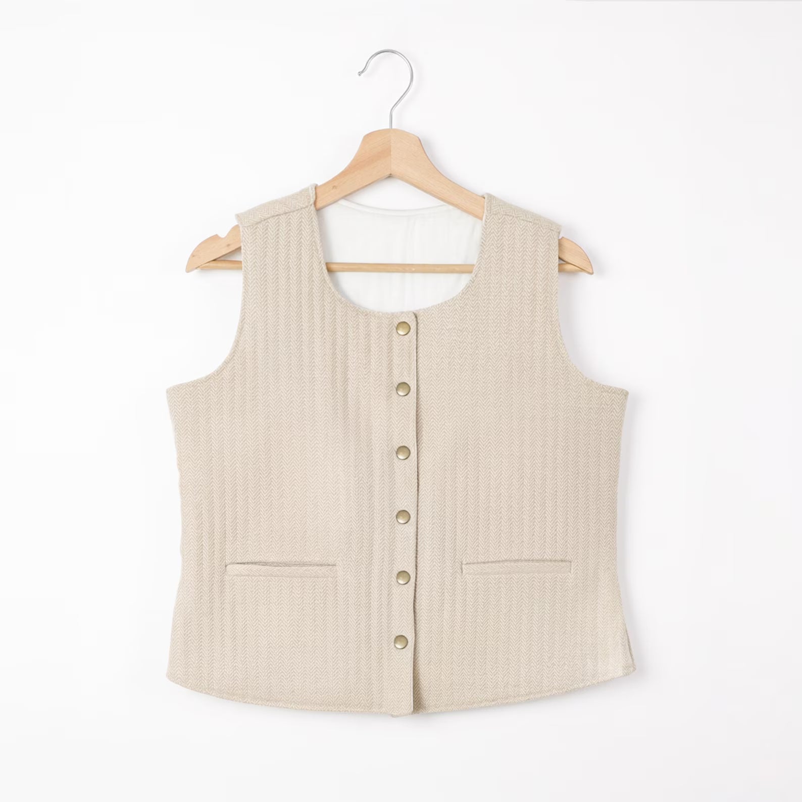 Bespoke Herringbone Tweed Women's Vest