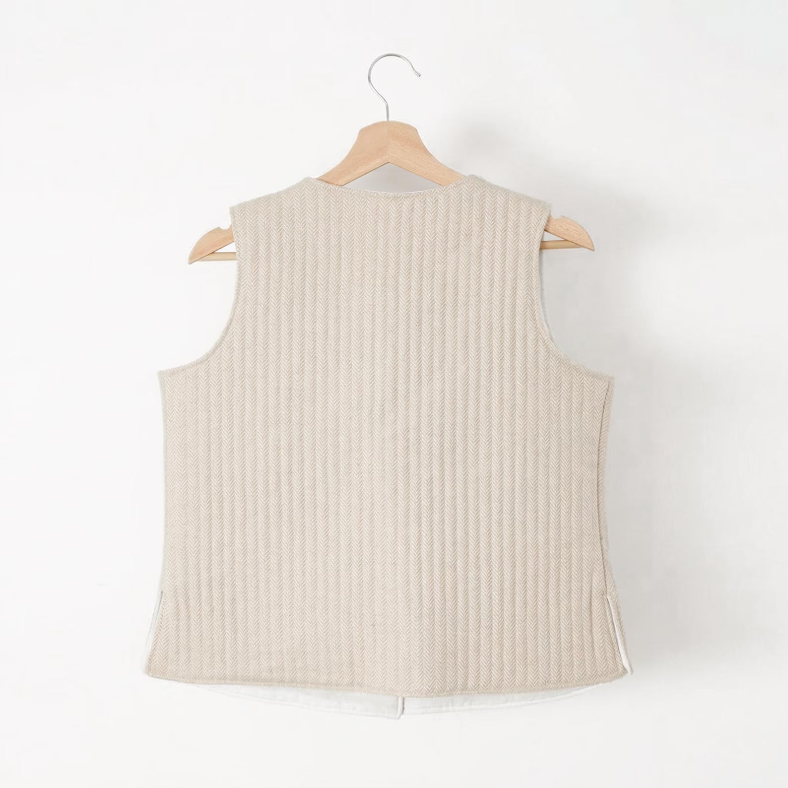 Bespoke Herringbone Tweed Women's Vest