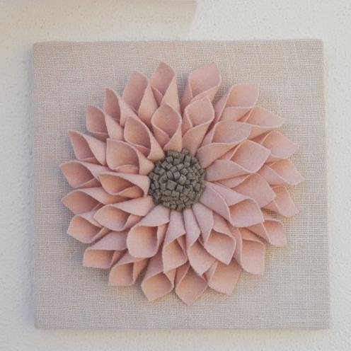 Blush Pink Flower Wall Art
