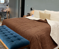 Handmade Linen Quilt Set - King, Queen, Twin - with Shams
