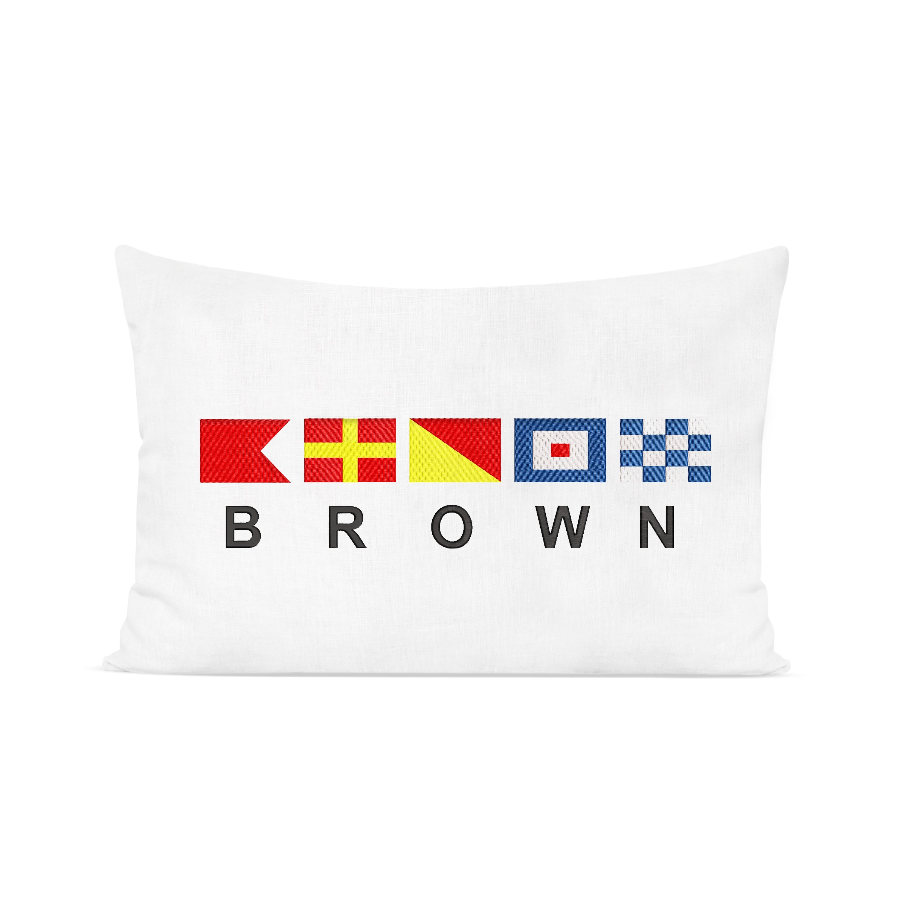 Custom Nautical Flag Pillow Cover