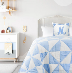 Handmade Pinwheel Patchwork Cotton Quilt