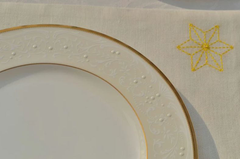 Embroidered Linen Placemats – Wedding And Home Gift Idea