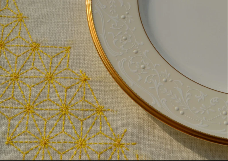 Embroidered Linen Placemats – Wedding And Home Gift Idea