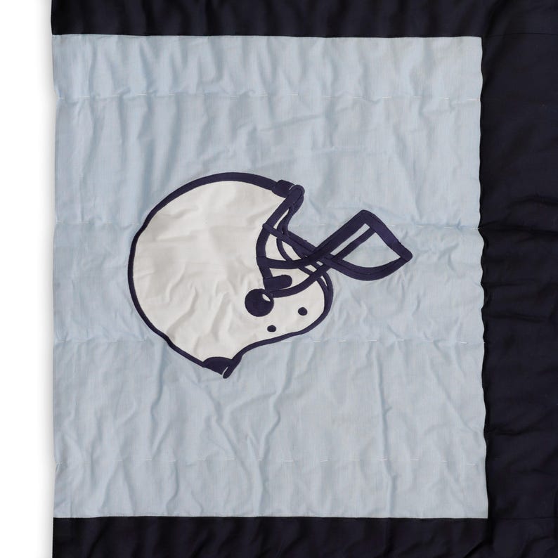 Handmade Sports Patchwork Quilt & Shams Set - 100% Cotton Boys Bedding for Toddler, Twin & Full Beds | Sports Fan Bedroom Décor