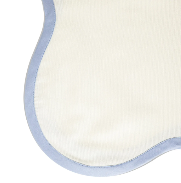 Custom Scallop Edge  Linen Tablecloth with Ripple Trim